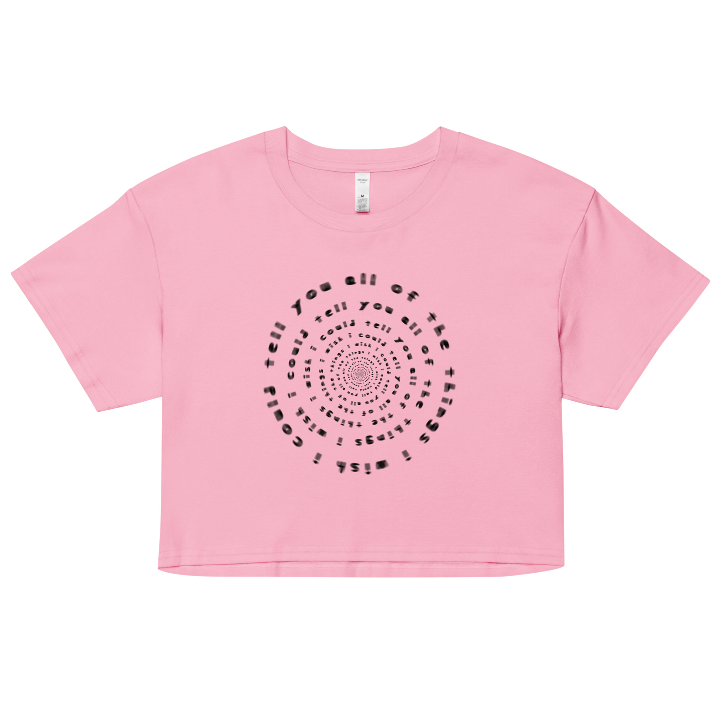Infinite Spiral Crop Top Pink